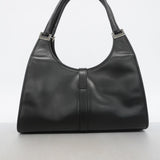 【6gc3273-k】グッチ ハンドバッグ ジャッキー 002 1067 レザー ブラック シルバー金具【中古】レディース