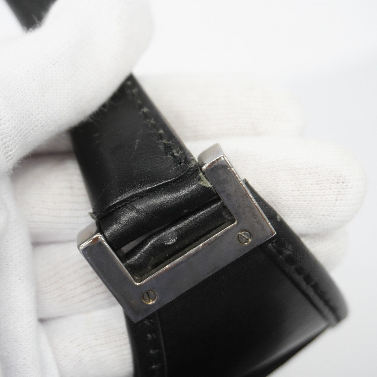 【6gc3273-k】グッチ ハンドバッグ ジャッキー 002 1067 レザー ブラック シルバー金具【中古】レディース