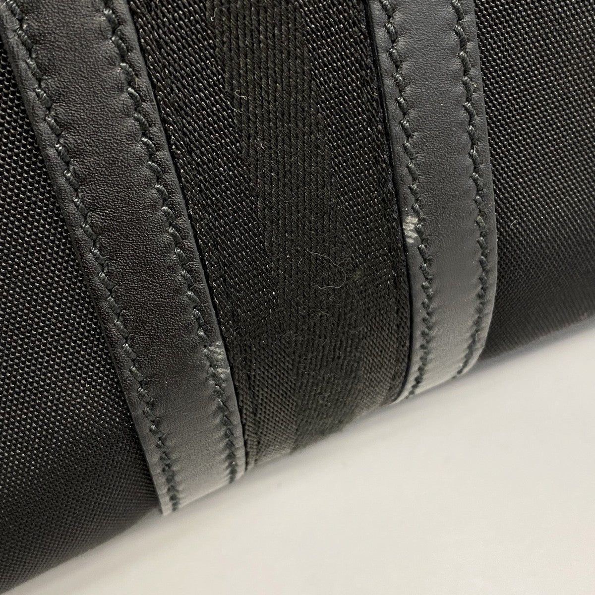 【6gc3279-k】グッチ ボストンバッグ 131177 ナイロン ブラック シルバー金具【中古】メンズ レディース ユニセックス