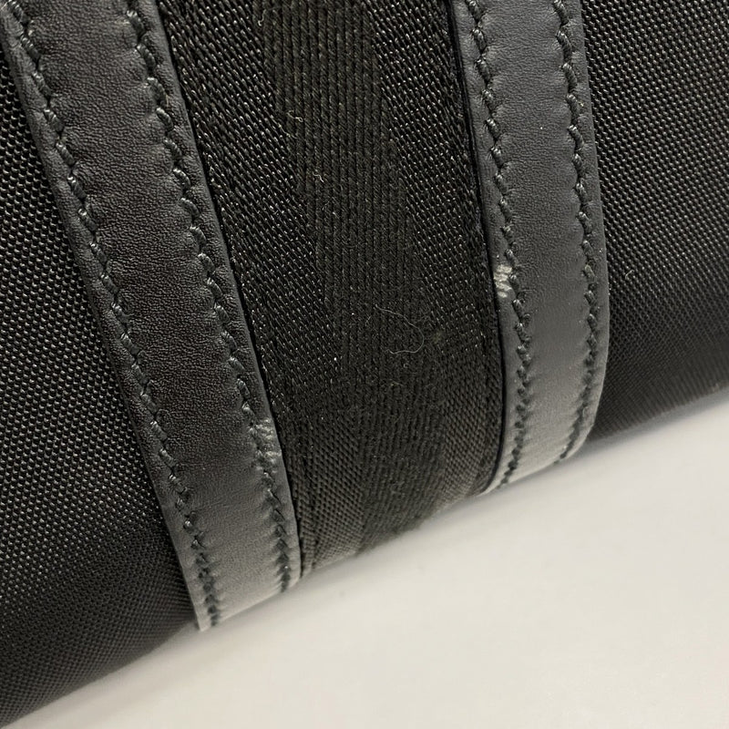 【6gc3279-k】グッチ ボストンバッグ 131177 ナイロン ブラック シルバー金具【中古】メンズ レディース ユニセックス
