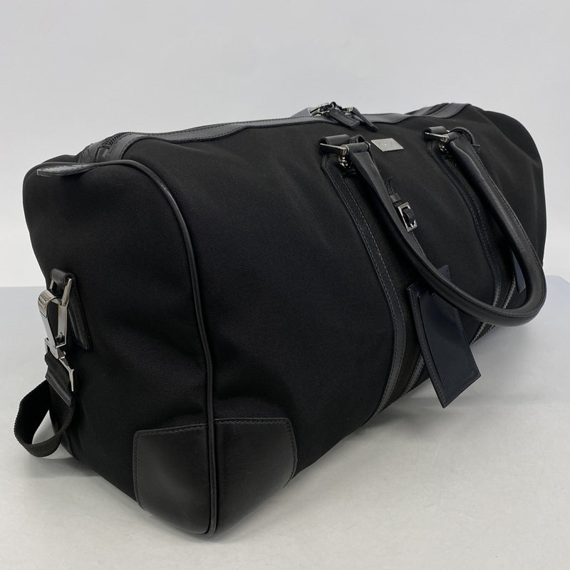 【6gc3279-k】グッチ ボストンバッグ 131177 ナイロン ブラック シルバー金具【中古】メンズ レディース ユニセックス