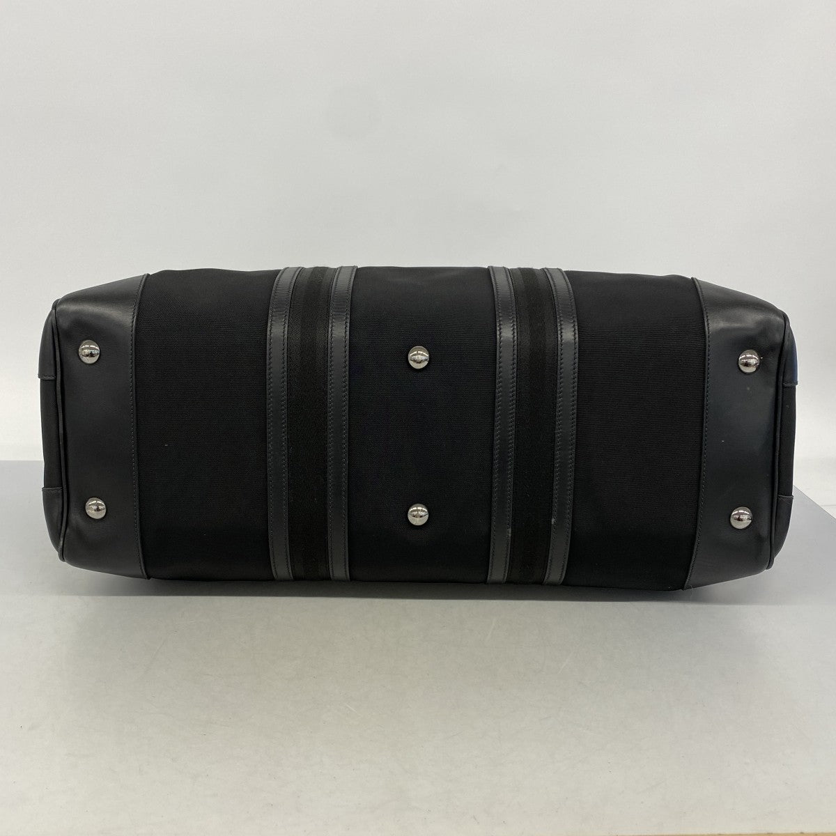 【6gc3279-k】グッチ ボストンバッグ 131177 ナイロン ブラック シルバー金具【中古】メンズ レディース ユニセックス