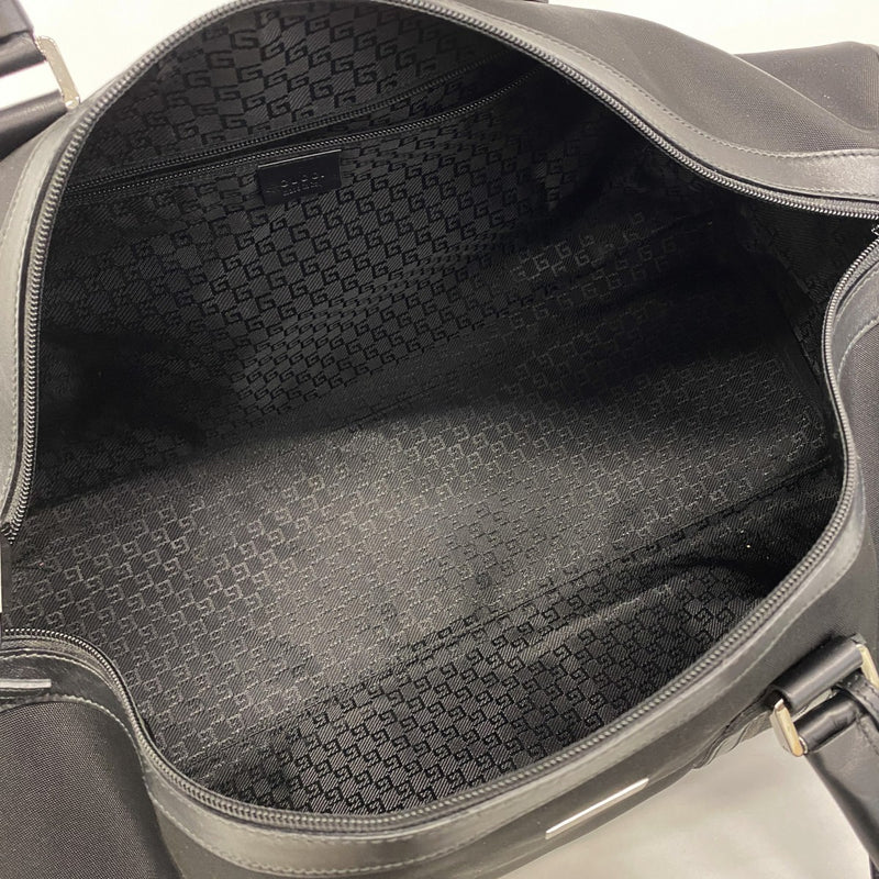 【6gc3279-k】グッチ ボストンバッグ 131177 ナイロン ブラック シルバー金具【中古】メンズ レディース ユニセックス