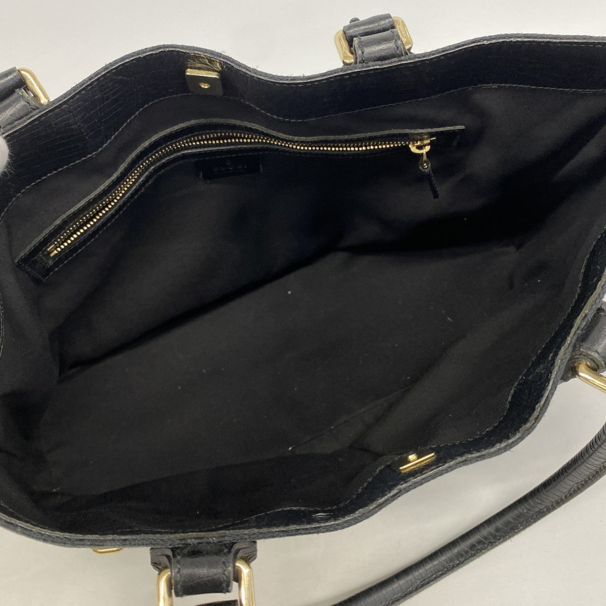 【6gc3280-k】グッチ トートバッグ GGキャンバス/シェリーライン ホースビット 137385 キャンバス ブラック ゴールド金具【中古】レディース