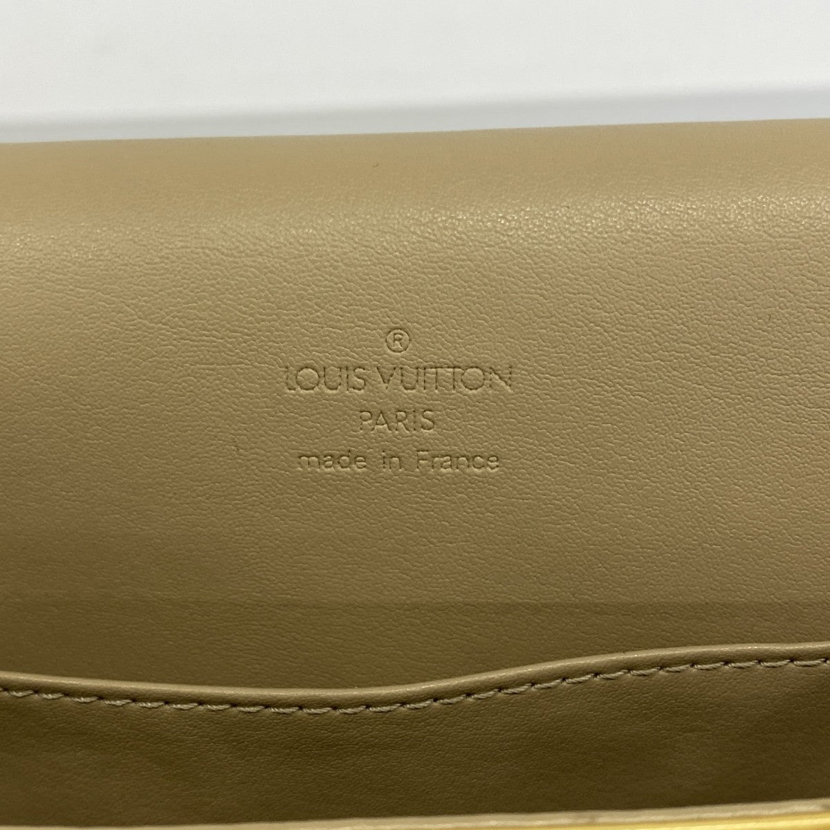 【6gc3284-k】ルイヴィトン ショルダーバッグ ヴェルニ トンプソンストリート M91008 ベージュ【中古】レディース