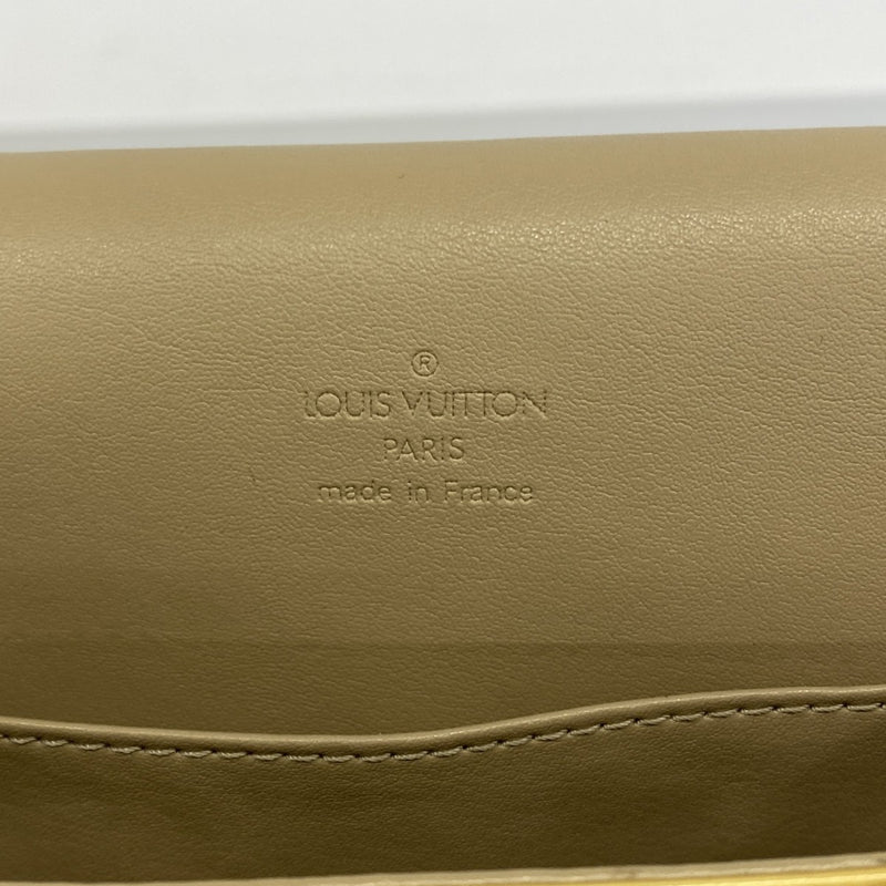 【6gc3284-k】ルイヴィトン ショルダーバッグ ヴェルニ トンプソンストリート M91008 ベージュ【中古】レディース