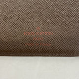 【6gc3288-k】ルイヴィトン 長札入れ ダミエ ポルトカルトクレディ円 N60825 エベヌ【中古】メンズ