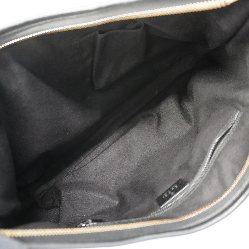 【6gc3290-k】グッチ ショルダーバッグ アビー 130737 レザー ブラック シャンパンゴールド金具【中古】レディース