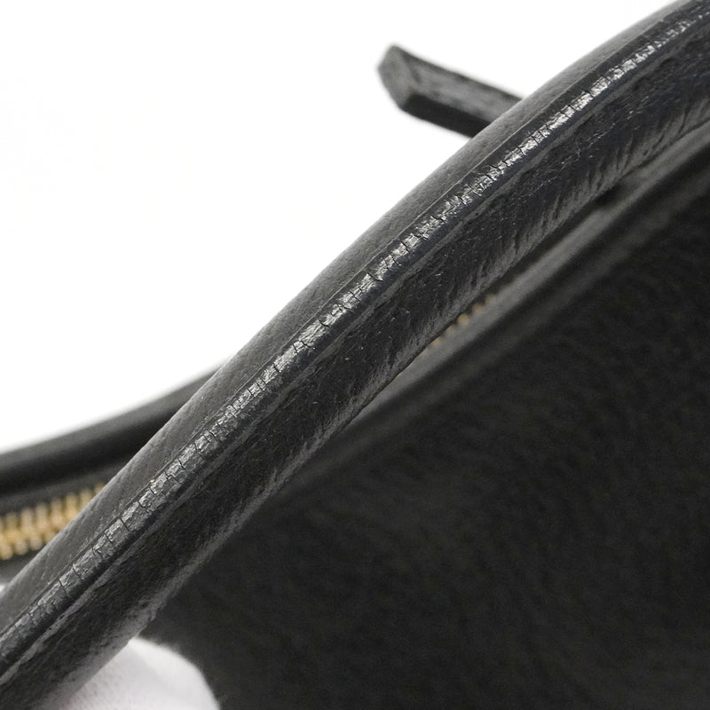 【6gc3290-k】グッチ ショルダーバッグ アビー 130737 レザー ブラック シャンパンゴールド金具【中古】レディース