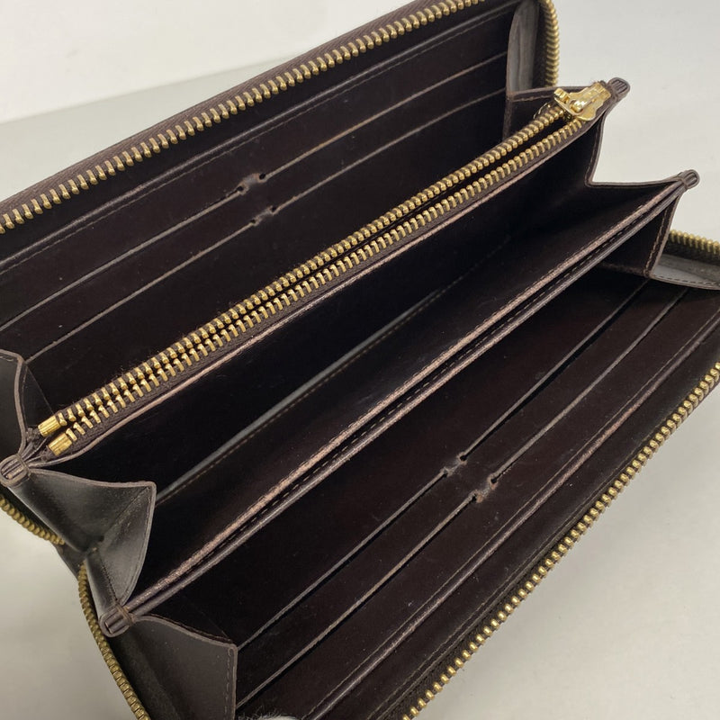 【6gc3295-k】ルイヴィトン 長財布 ヴェルニ ジッピーウォレット M93522 アマラント【中古】レディース