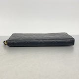【6gc3296-k】ルイヴィトン 長財布 モノグラム・アンプラント ポルトフォイユクレマンス M60171 ノワール【中古】レディース