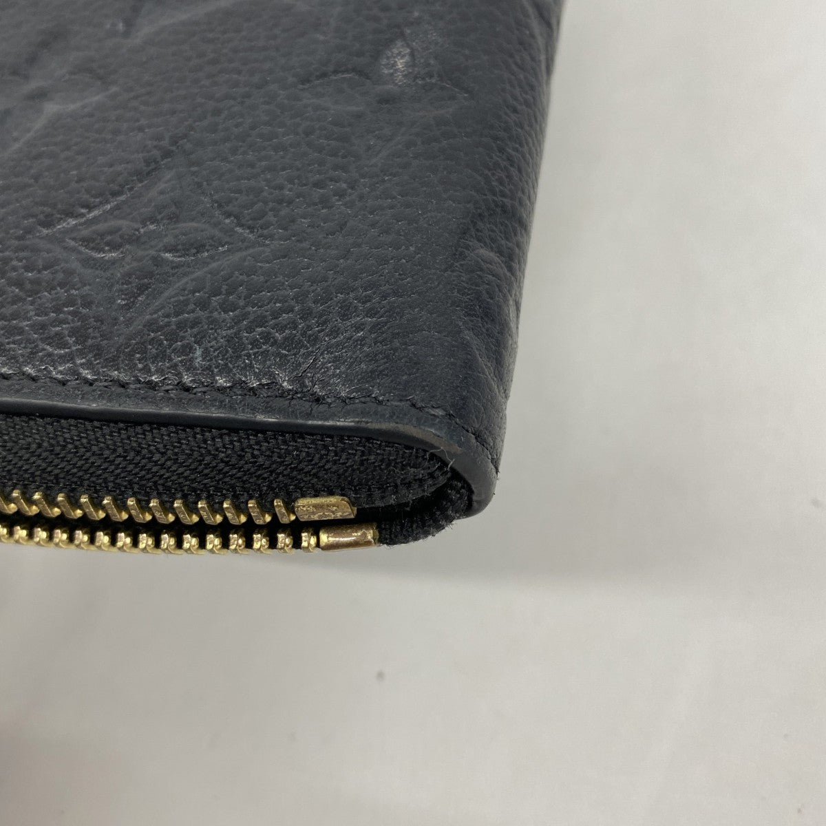 【6gc3296-k】ルイヴィトン 長財布 モノグラム・アンプラント ポルトフォイユクレマンス M60171 ノワール【中古】レディース