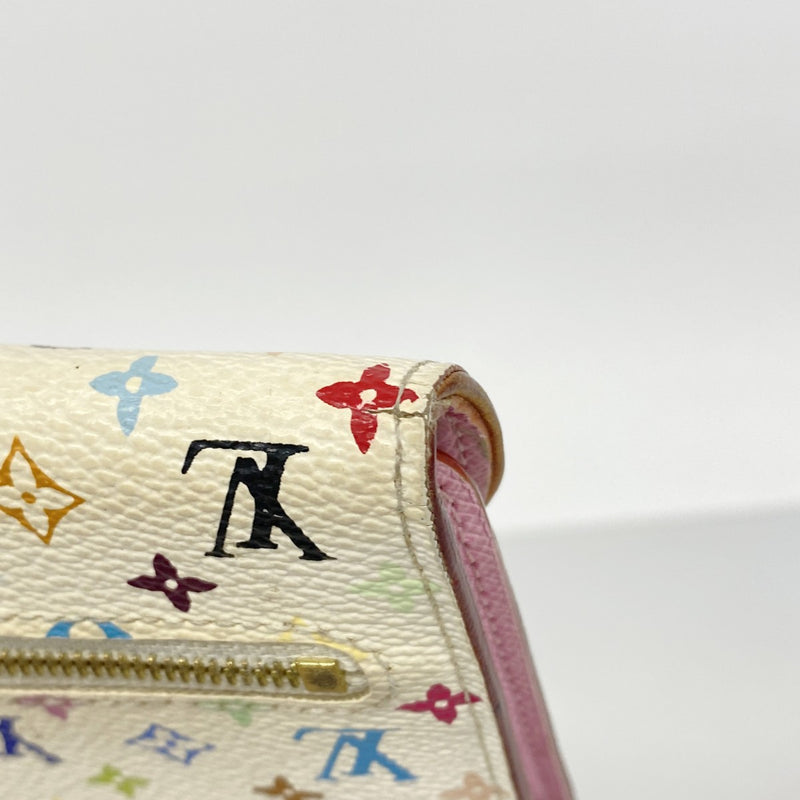 【6gc3297-k】ルイヴィトン 三つ折り長財布 モノグラム・マルチカラー ポルトフォイユウジェニ M93736 ブロン/リッチ【中古】レディース