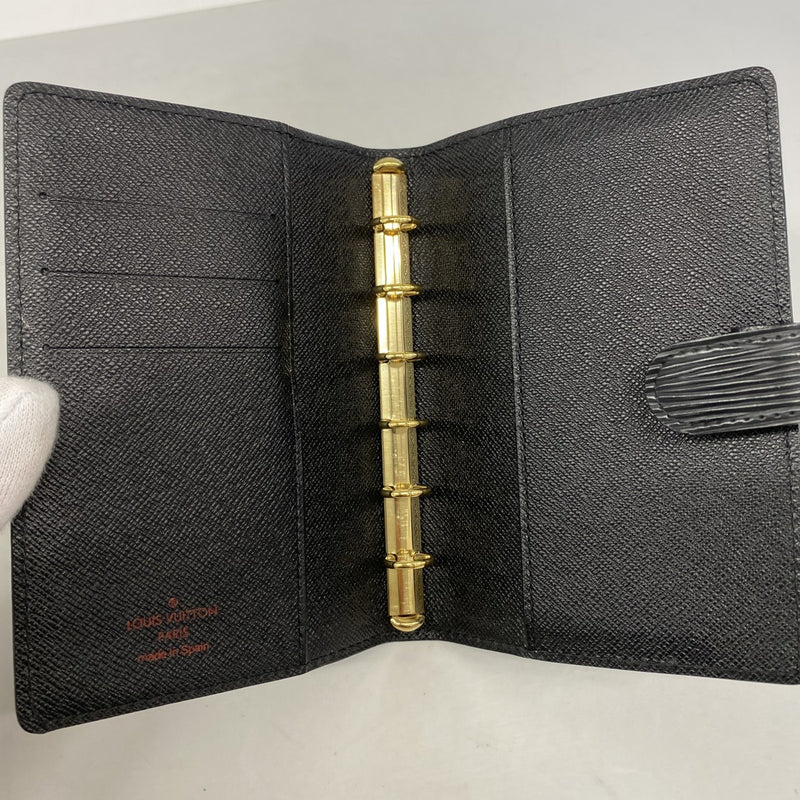 【6gc3298-k】ルイヴィトン 手帳カバー エピ アジェンダPM R20052 ノワール【中古】メンズ レディース ユニセックス