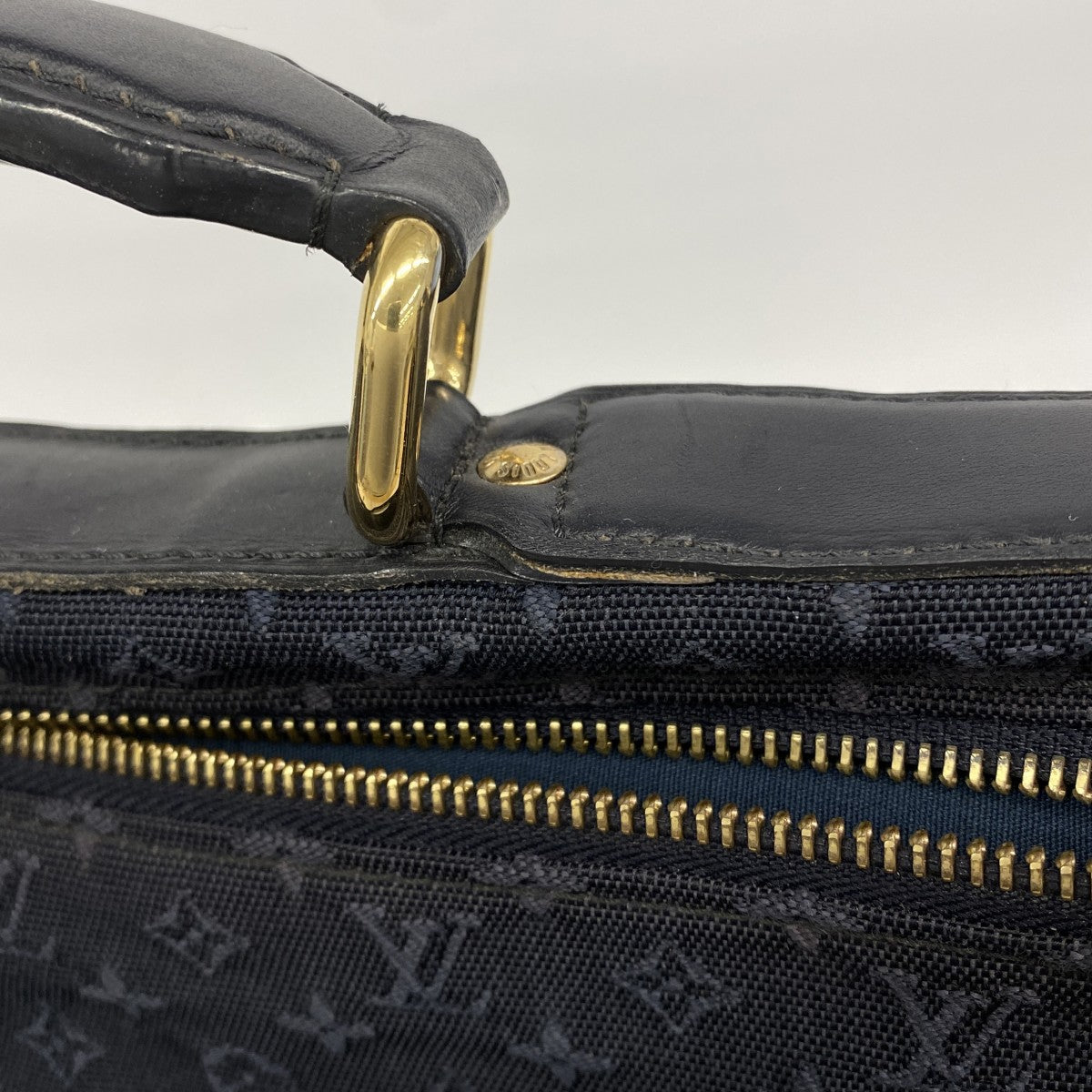 【6gc3301-k】ルイヴィトン ブリーフケース モノグラム・ミニ ドゥニーズ M42311 TSTブルー 2wayバッグ【中古】メンズ