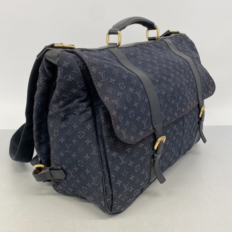 【6gc3301-k】ルイヴィトン ブリーフケース モノグラム・ミニ ドゥニーズ M42311 TSTブルー 2wayバッグ【中古】メンズ