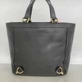 【6gc3314-k】グッチ トートバッグ アビー 130739 レザー ブラック シャンパンゴールド金具【中古】レディース
