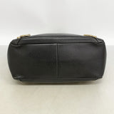 【6gc3314-k】グッチ トートバッグ アビー 130739 レザー ブラック シャンパンゴールド金具【中古】レディース