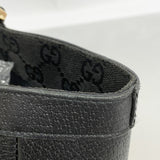【6gc3314-k】グッチ トートバッグ アビー 130739 レザー ブラック シャンパンゴールド金具【中古】レディース