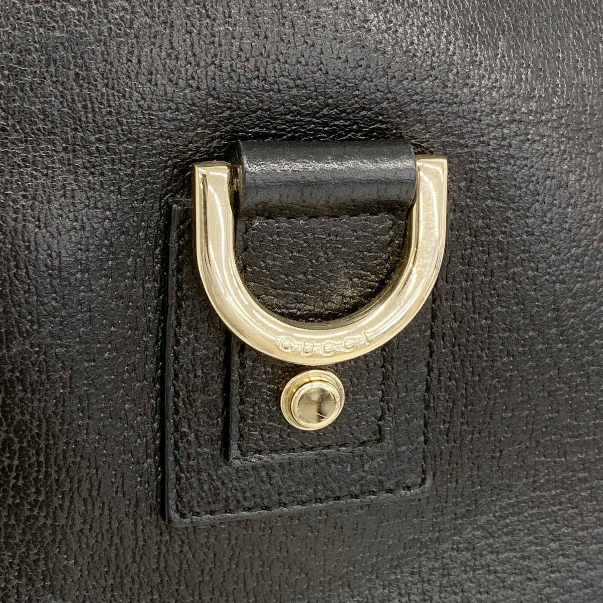 【6gc3314-k】グッチ トートバッグ アビー 130739 レザー ブラック シャンパンゴールド金具【中古】レディース
