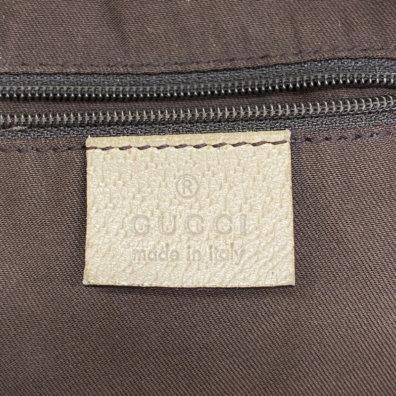 【6gc3315-k】グッチ トートバッグ GGキャンバス/アビー 130736 キャンバス ブラウン シャンパンゴールド金具【中古】レディース