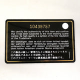 【6gc3320-k】シャネル 三つ折り財布 キャビアスキン ブラック ゴールド金具【中古】レディース
