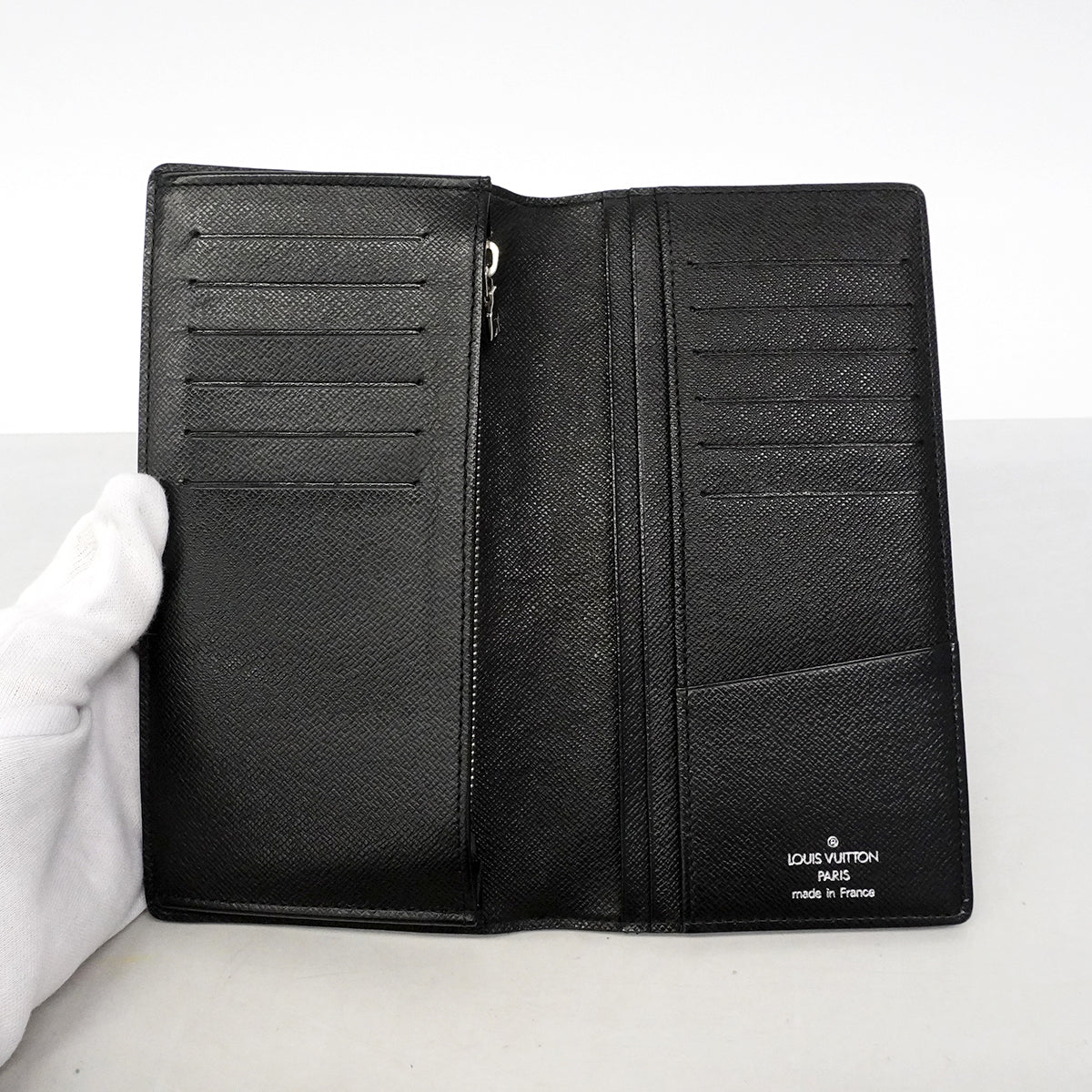 【6gc3321-k】ルイヴィトン 長財布 ダミエ・グラフィット ポルトフォイユブラザ N62665 ブラック グレー【中古】メンズ
