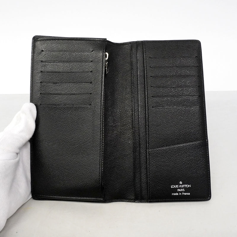 【6gc3321-k】ルイヴィトン 長財布 ダミエ・グラフィット ポルトフォイユブラザ N62665 ブラック グレー【中古】メンズ