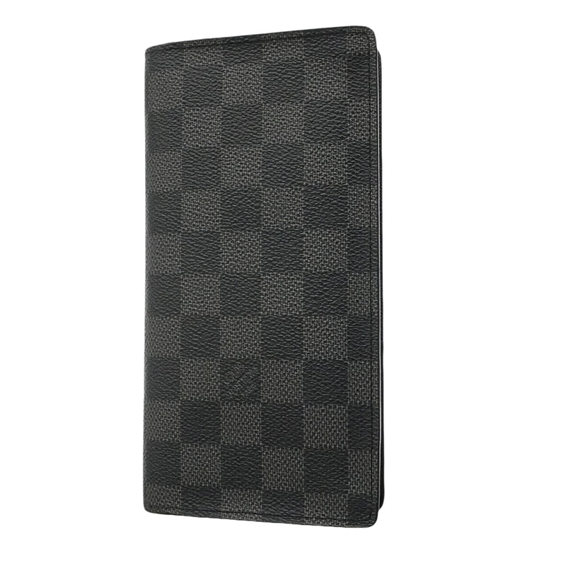 【6gc3321-k】ルイヴィトン 長財布 ダミエ・グラフィット ポルトフォイユブラザ N62665 ブラック グレー【中古】メンズ