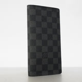【6gc3321-k】ルイヴィトン 長財布 ダミエ・グラフィット ポルトフォイユブラザ N62665 ブラック グレー【中古】メンズ