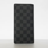 【6gc3321-k】ルイヴィトン 長財布 ダミエ・グラフィット ポルトフォイユブラザ N62665 ブラック グレー【中古】メンズ