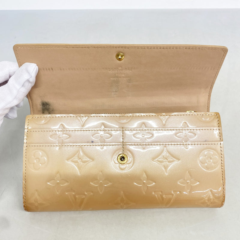 【6gc3328-k】ルイヴィトン 長財布 ヴェルニ ポルトフォイユサラ M91522 ローズフロランタン【中古】レディース