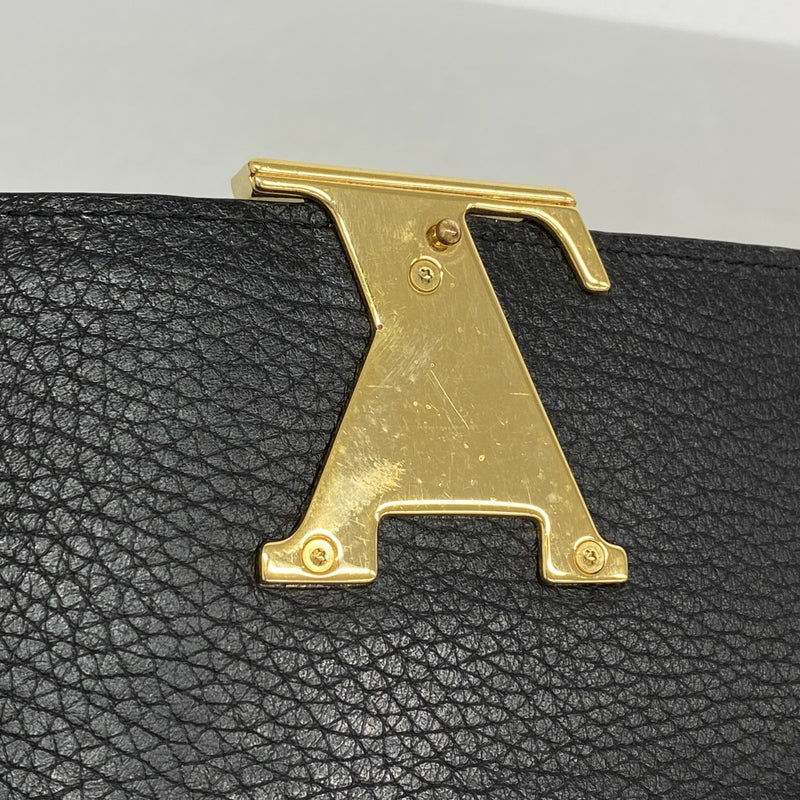 【6gc3329-k】ルイヴィトン 長財布 トリヨン ポルトフォイユカプシーヌ M61248 ノワール【中古】レディース