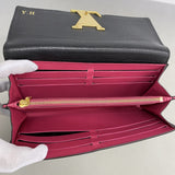 【6gc3329-k】ルイヴィトン 長財布 トリヨン ポルトフォイユカプシーヌ M61248 ノワール【中古】レディース