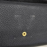 【6gc3329-k】ルイヴィトン 長財布 トリヨン ポルトフォイユカプシーヌ M61248 ノワール【中古】レディース