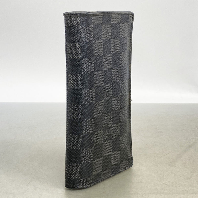 【6gc3330-k】ルイヴィトン 長財布 ダミエ・グラフィット ポルトフォイユブラザ N62665 ブラック【中古】メンズ