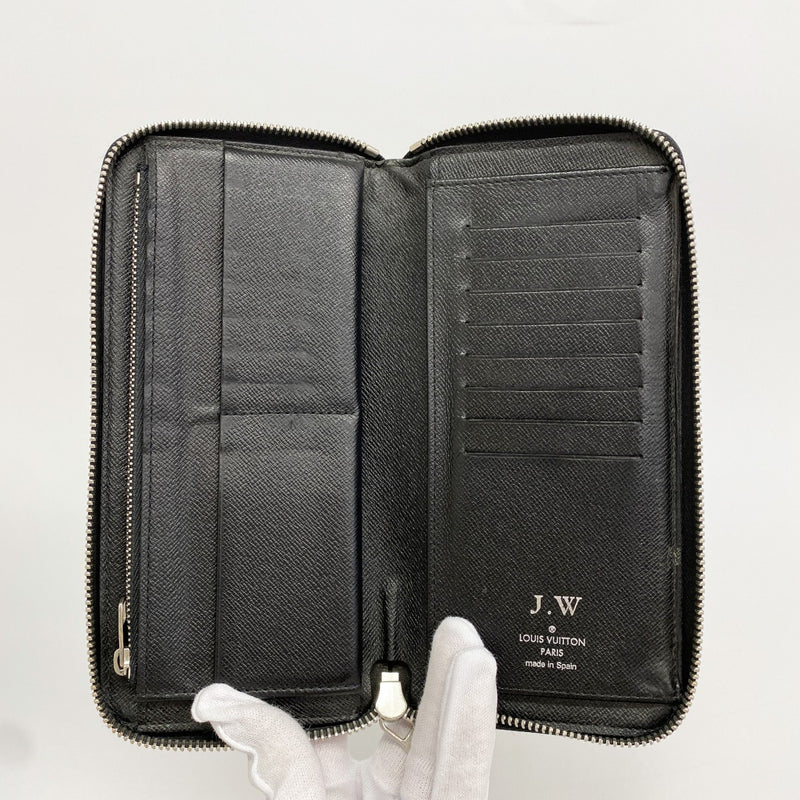 【6gc3331-k】ルイヴィトン 長財布 ダミエ・グラフィット ジッピーウォレットヴェルティカル N63095 ブラック【中古】メンズ