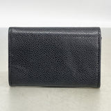 【6gc3333-k】シャネル コインケース キャビアスキン ブラック シルバー金具【中古】レディース