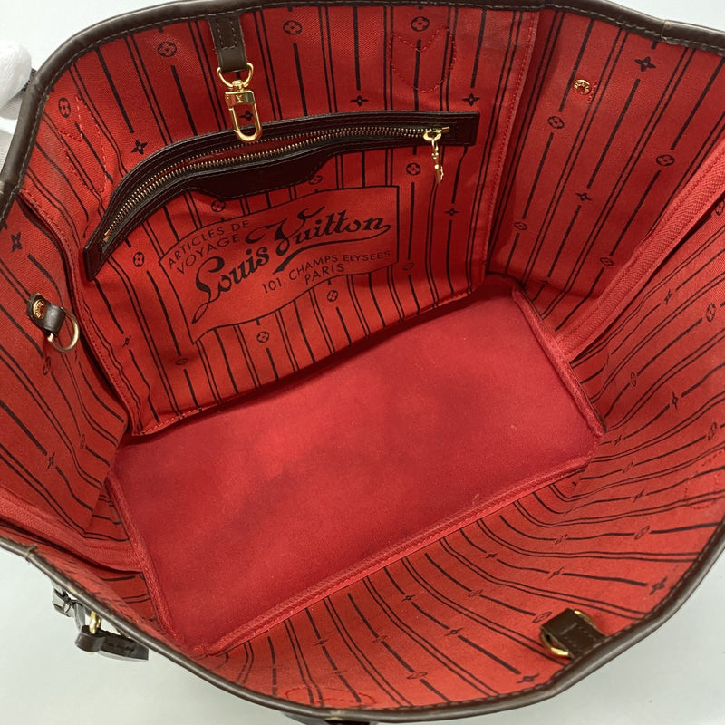 【6gc3338】ルイヴィトン トートバッグ ダミエ ネヴァーフルMM N51105 エベヌ【中古】レディース