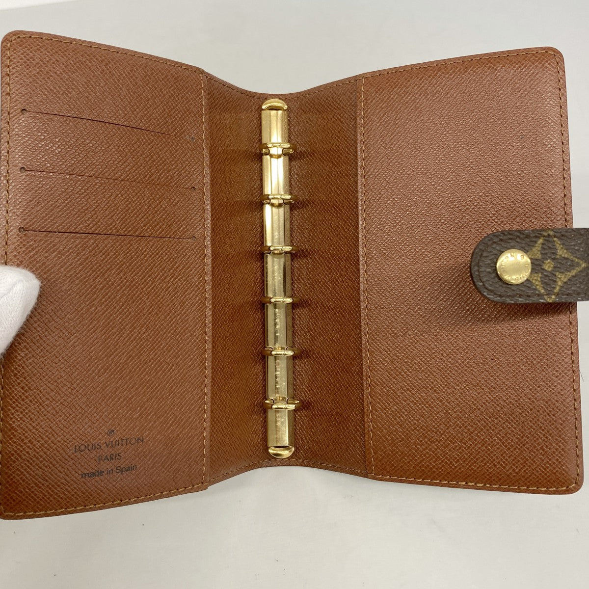 【6gc3344】ルイヴィトン 手帳カバー モノグラム アジェンダPM R20005 ブラウン【中古】メンズ レディース ユニセックス