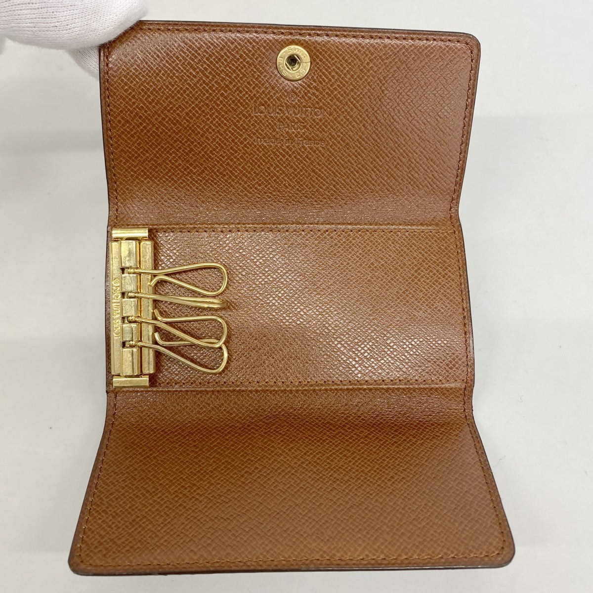 【6gc3345】ルイヴィトン キーケース モノグラム ミュルティクレ4 M69517 ブラウン【中古】メンズ レディース ユニセックス