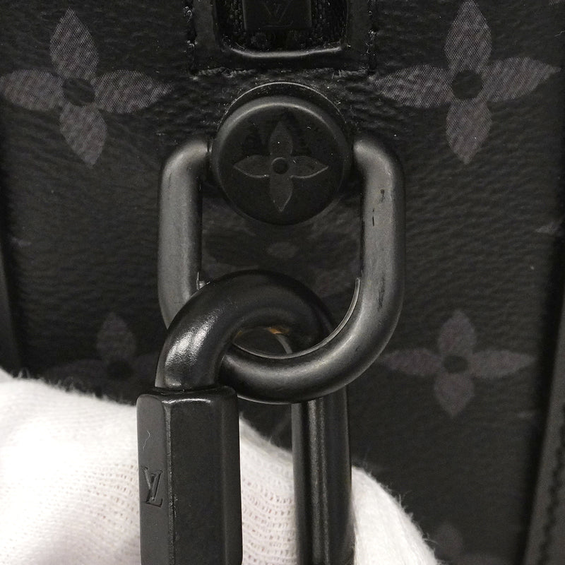 【6gc3346】ルイヴィトン ショルダーバッグ モノグラム・エクリプス ソフトトランク M44730 ブラック【中古】メンズ