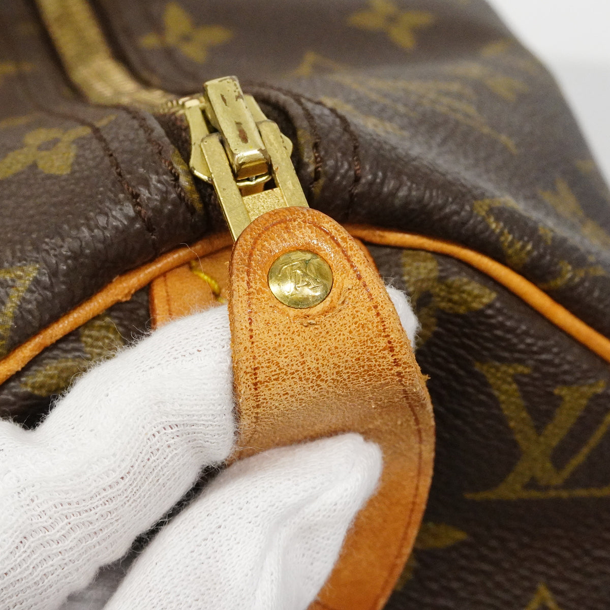 【6gc3352】ルイヴィトン ハンドバッグ モノグラム スピーディ40 M41106 ブラウン【中古】レディース