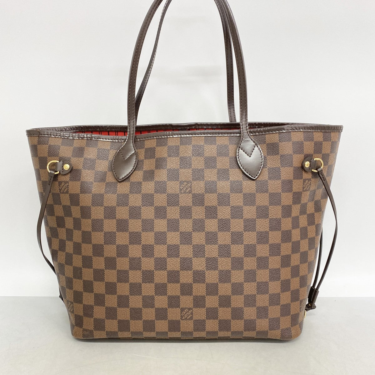 【6gc3358】ルイヴィトン トートバッグ ダミエ ネヴァーフルMM N41358 エベヌ【中古】レディース