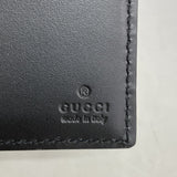 【6gc3382-k】グッチ マネークリップ グッチシマ 170580 レザー ブラック シルバー金具【中古】メンズ