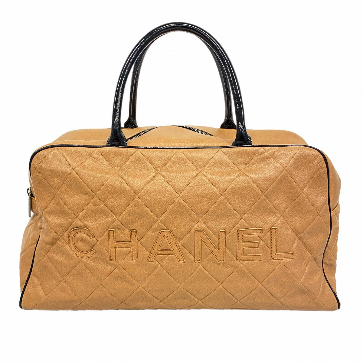 【6gc3386-k】シャネル ボストンバッグ スポーツ レザー ブラウン シルバー金具【中古】メンズ レディース ユニセックス