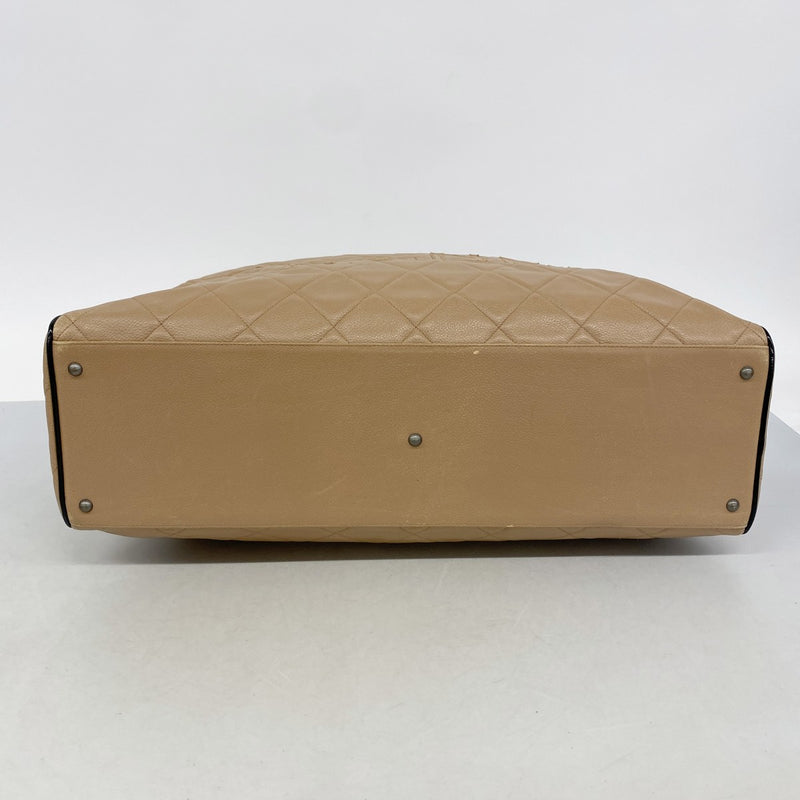 【6gc3386-k】シャネル ボストンバッグ スポーツ レザー ブラウン シルバー金具【中古】メンズ レディース ユニセックス