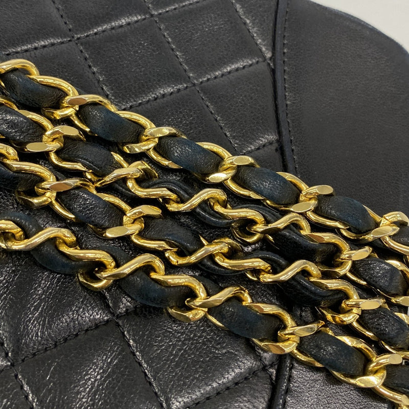【6gc3388-k】シャネル ハンドバッグ マトラッセ チェーンショルダー ラムスキン ブラック ゴールド金具 2wayバッグ【中古】レディース
