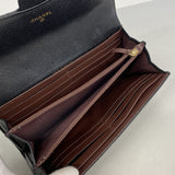 【6gc3391-k】シャネル 長財布 マトラッセ キャビアスキン ブラック ゴールド金具【中古】レディース