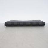 【6gc3411-k】ルイヴィトン 長財布 ダミエ・グラフィット ジッピーオーガナイザー N63077 ブラック グレー【中古】メンズ